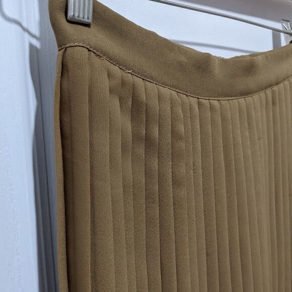 Italian two tone maxi pleated skirt size 38 Small @K - Picture 5 of 11